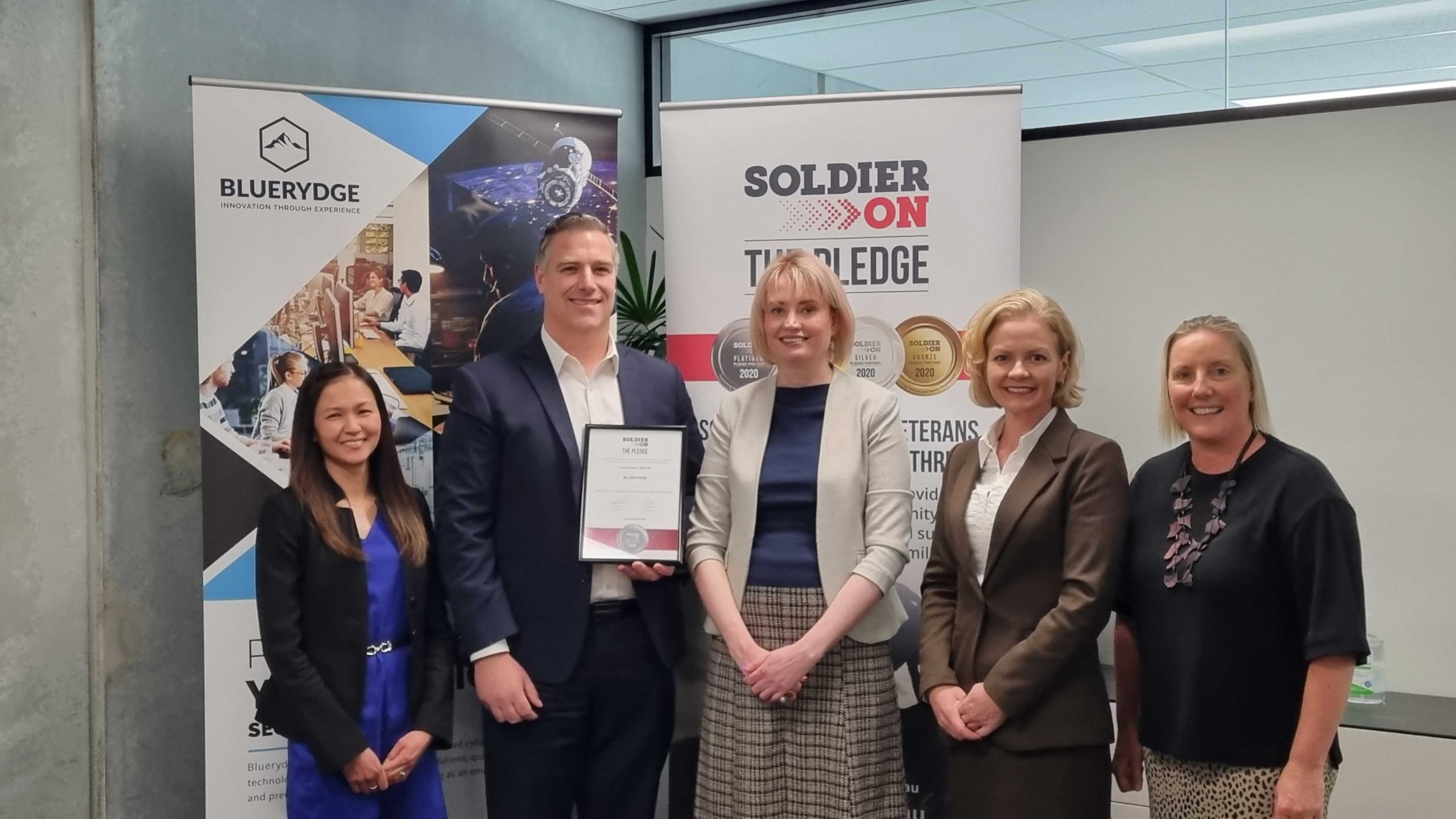 Bluerydge re-signs Soldier On Platinum Pledge