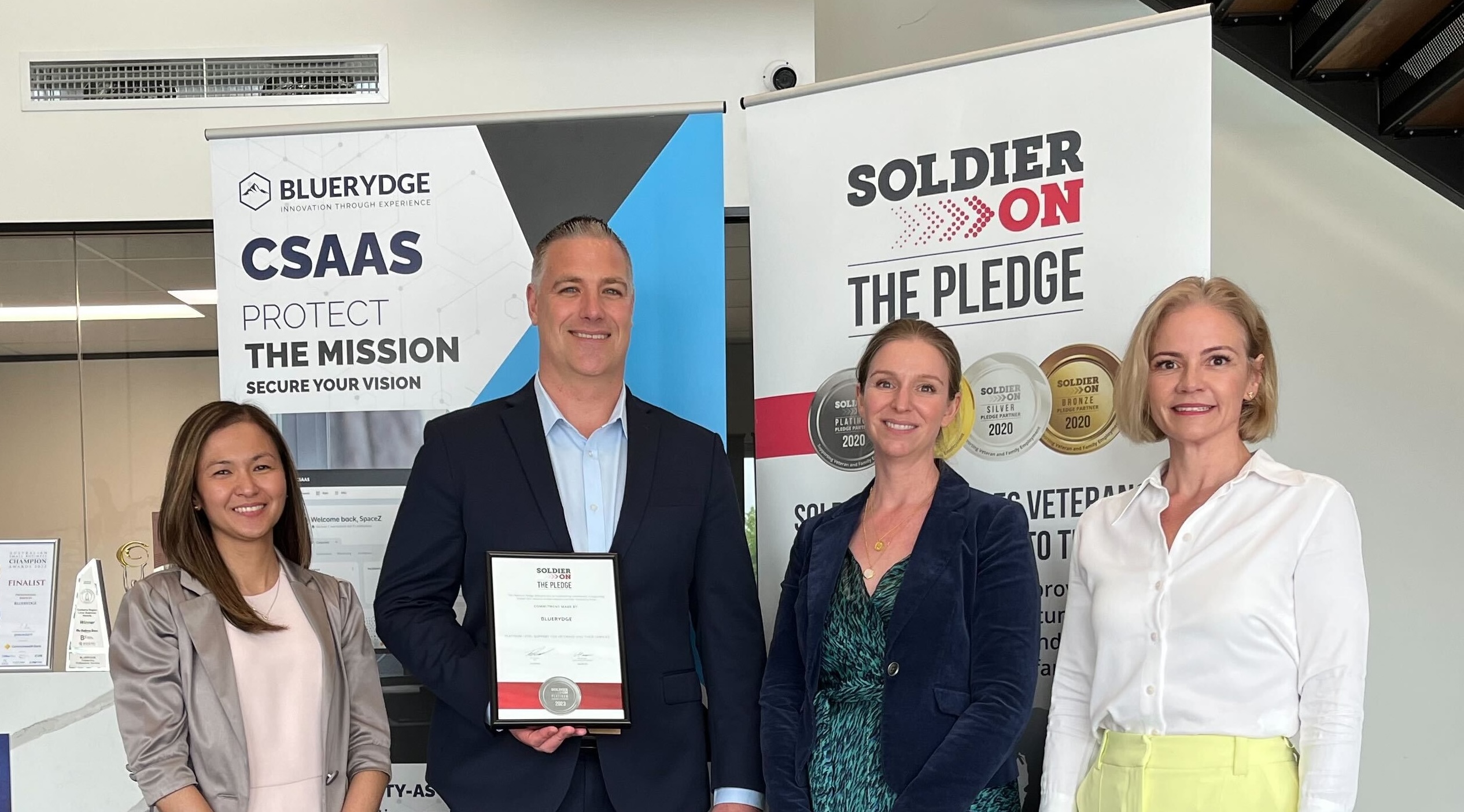 Bluerydge  Re-Signs Soldier On Platinum Pledge